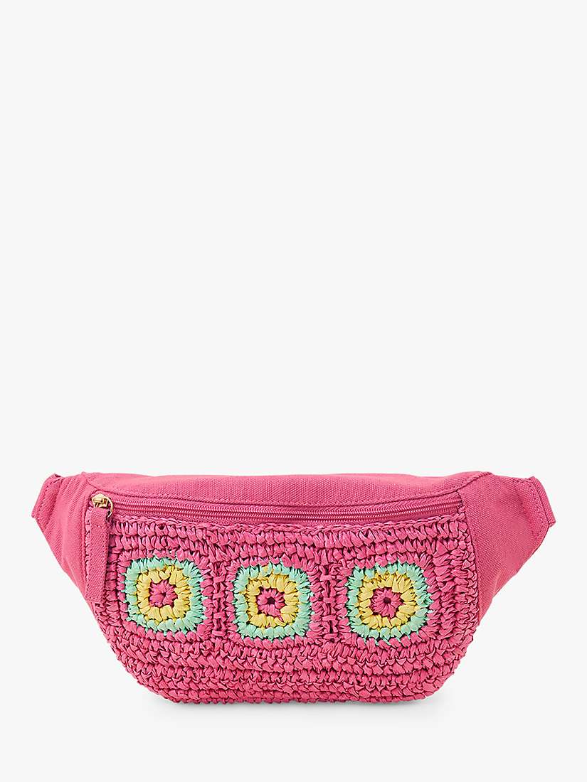 Buy Angels by Accessorize Kids' Crochet Belt Bag, Pink/Multi Online at johnlewis.com