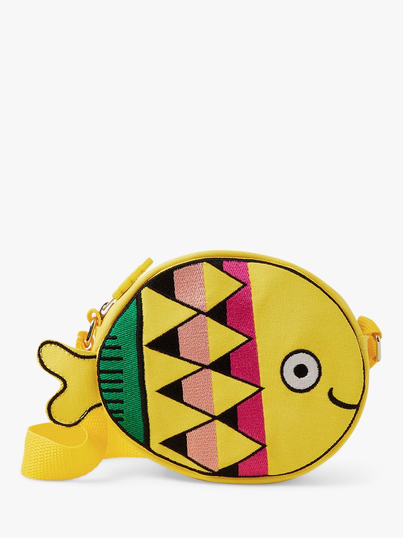 Angels by Accessorize Kids' Fun Fish Shape Bag, Yellow/Multi, One Size