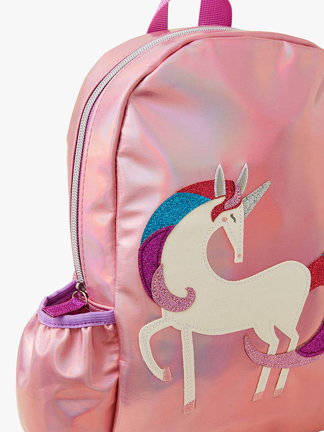 Angels by Accessorize Kids' Sparkly Unicorn Backpack, Pink/Multi