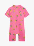 Angels by Accessorize Kids' Banana Print Sunsafe Suit, Pink/Multi, Pink/Multi