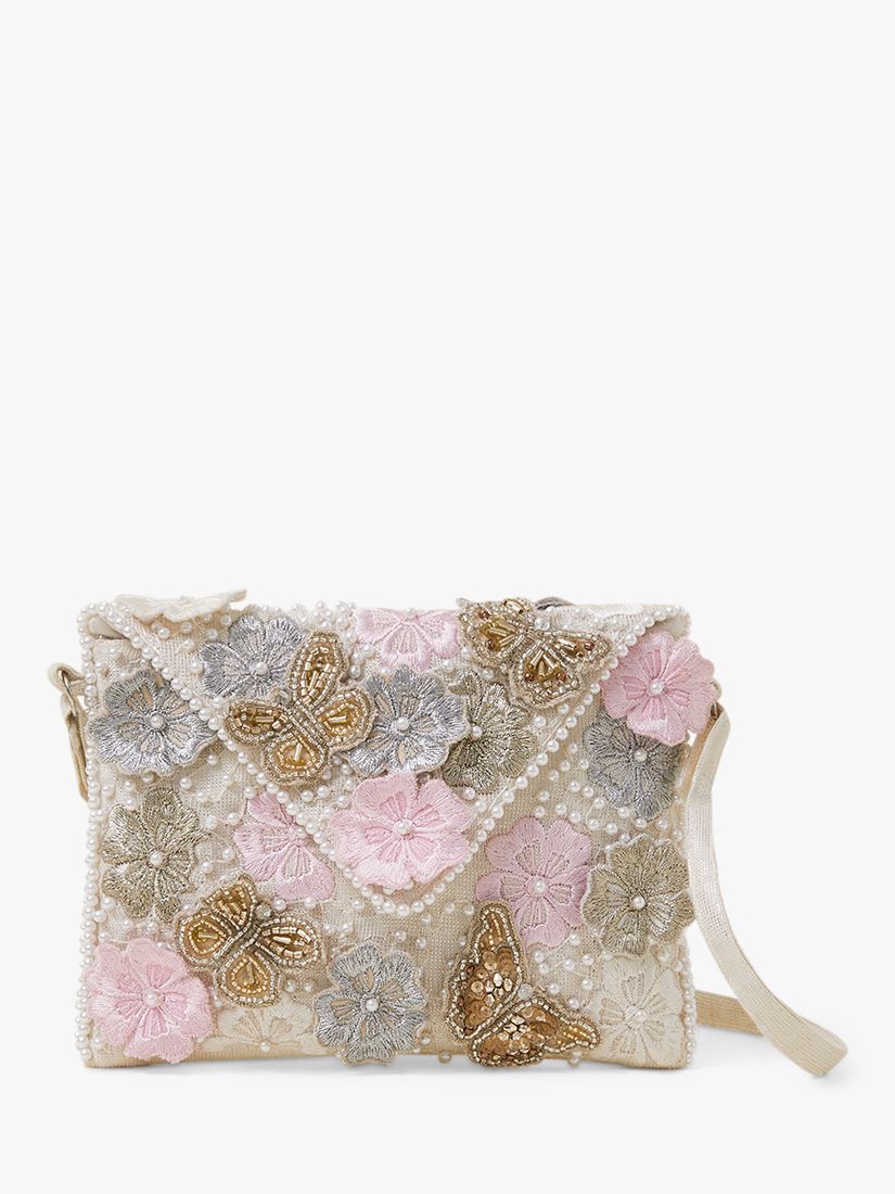Angels by Accessorize Kids' Butterfly & Floral Embellished Bag, Multi, One Size