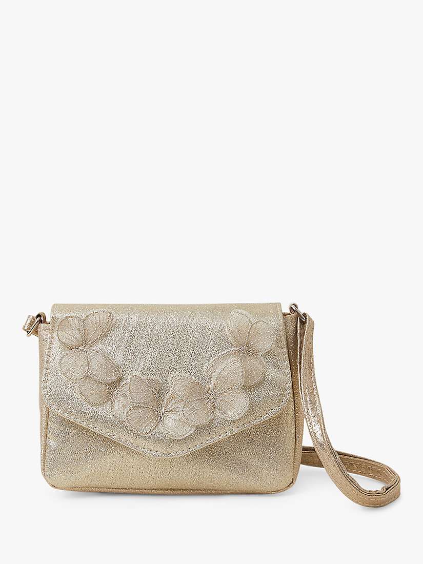 Buy Angels by Accessorize Kids' Butterfly Applique Bag, Gold Online at johnlewis.com