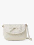 Angels by Accessorize Kids' Lace Bow Bag, Ivory