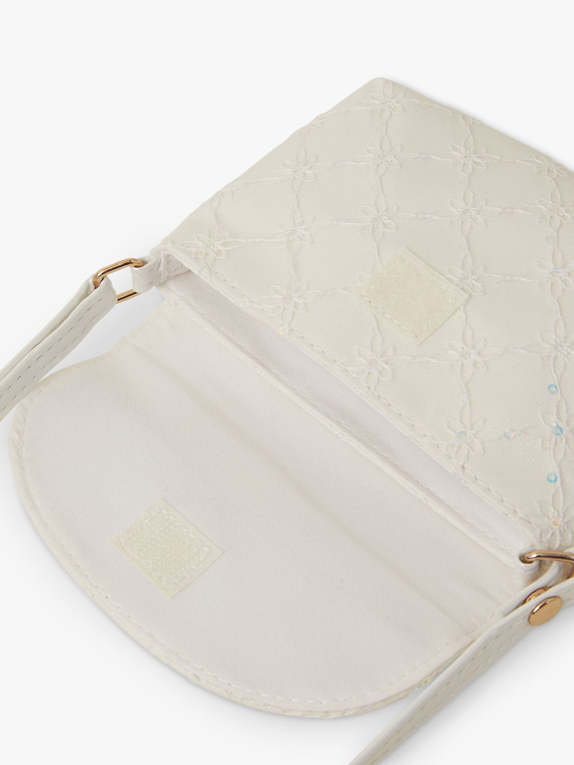 Buy Angels by Accessorize Kids' Lace Bow Bag, Ivory Online at johnlewis.com