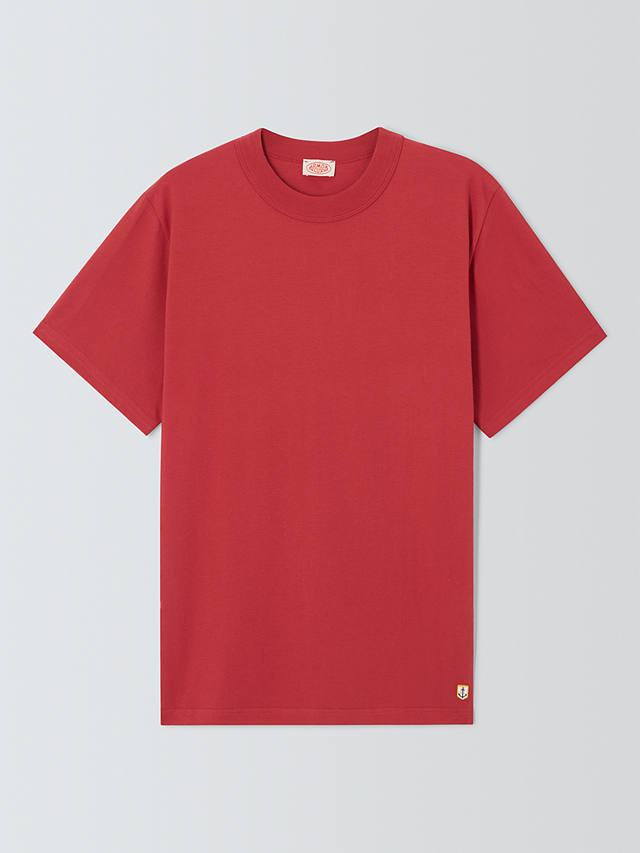 Armor Lux Heritage Cotton Crew Neck T-Shirt, Cardinal