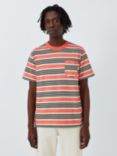 Armor Lux Fancy Striped Short Sleeve T-Shirt, Orange/Multi, Orange/Multi