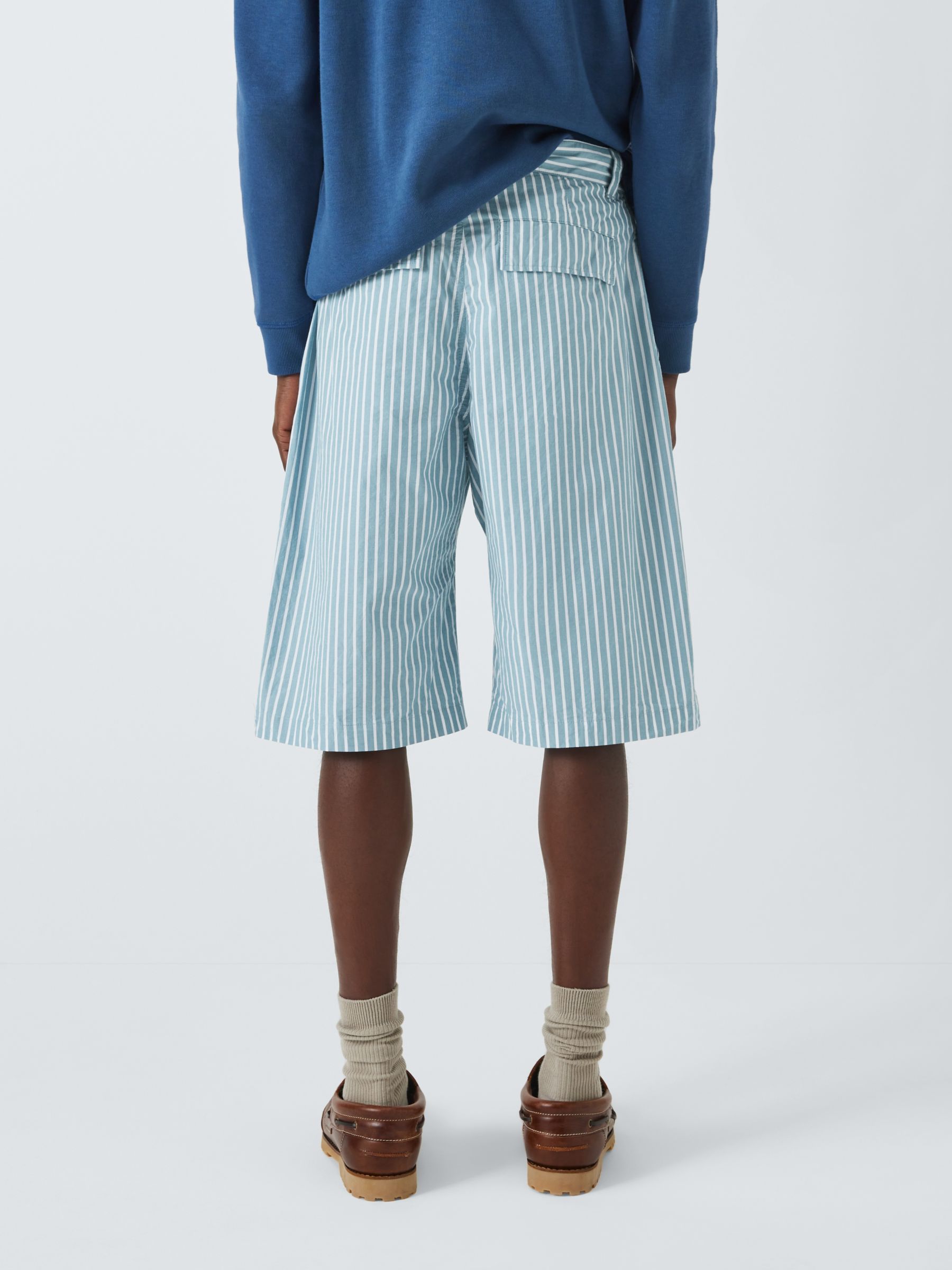 Buy Armor Lux Raye Heritage Striped Shorts, Blue/White Online at johnlewis.com