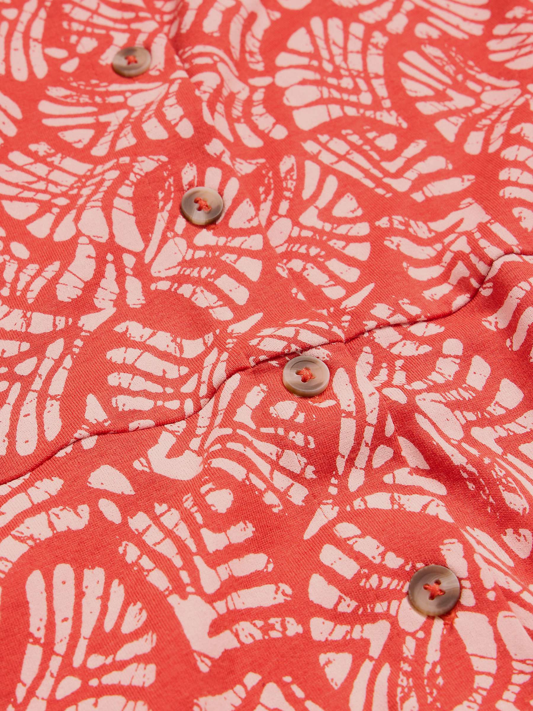 Buy White Stuff Ria Abstract Print Jersey Shirt Dress, Red/White Online at johnlewis.com