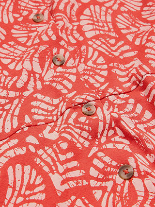White Stuff Ria Abstract Print Jersey Shirt Dress, Red/White