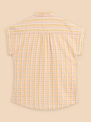 White Stuff Ellie Organic Cotton Check Shirt, Multi