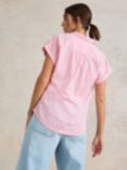 White Stuff Ellie Organic Cotton Shirt, Pink/Multi