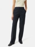 Jigsaw Crosshatch Mason Tailored Trousers, Navy