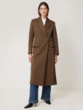 Jigsaw Italian Twill Coat, Brown