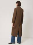 Jigsaw Italian Twill Coat, Brown