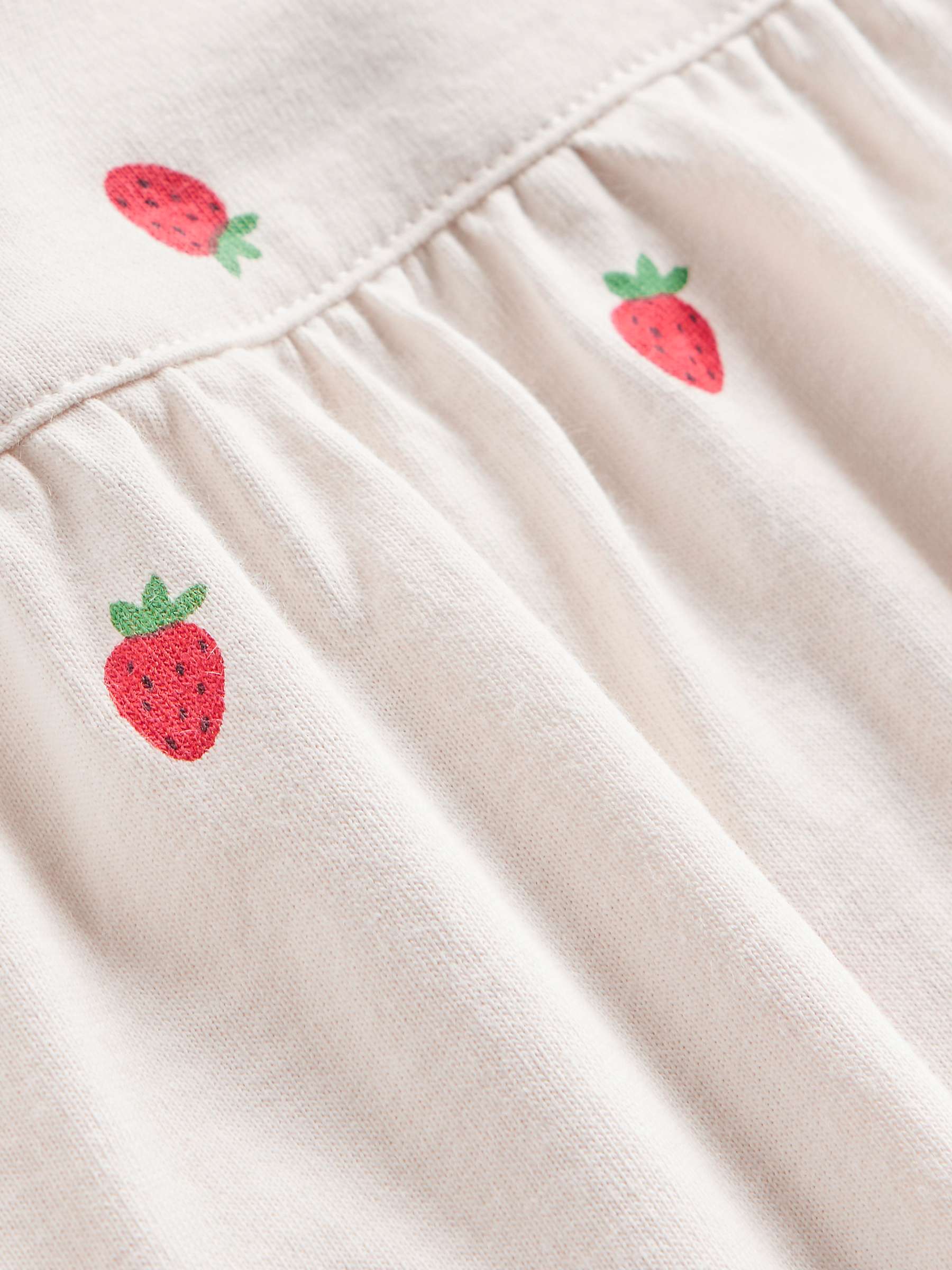 Buy Mini Boden Kids' Strawberry Print Short Sleeve Nightie, Ivory/Multi Online at johnlewis.com