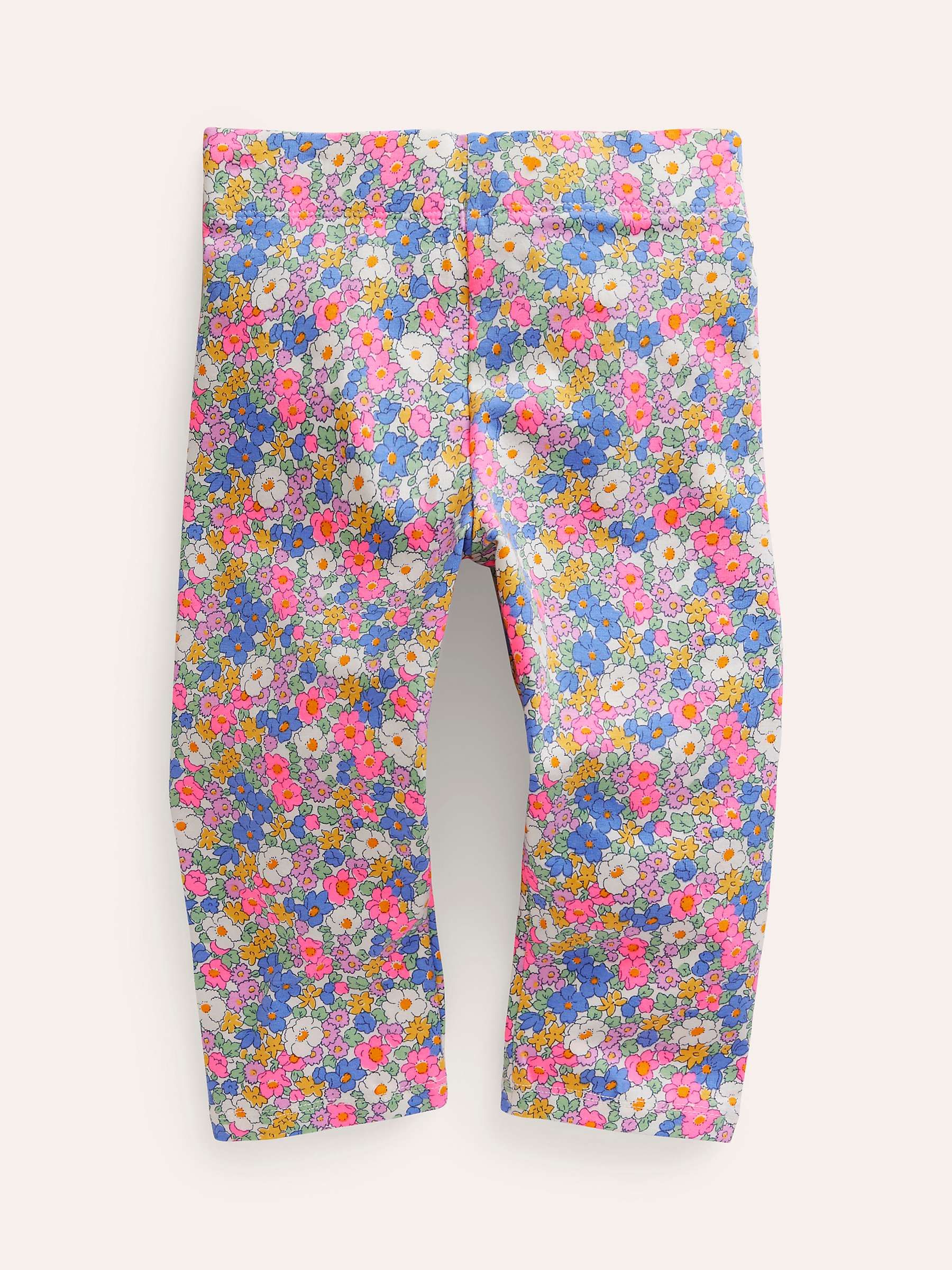 Buy Mini Boden Kids' Fun Floral Print Leggings, Pink Nautical Online at johnlewis.com