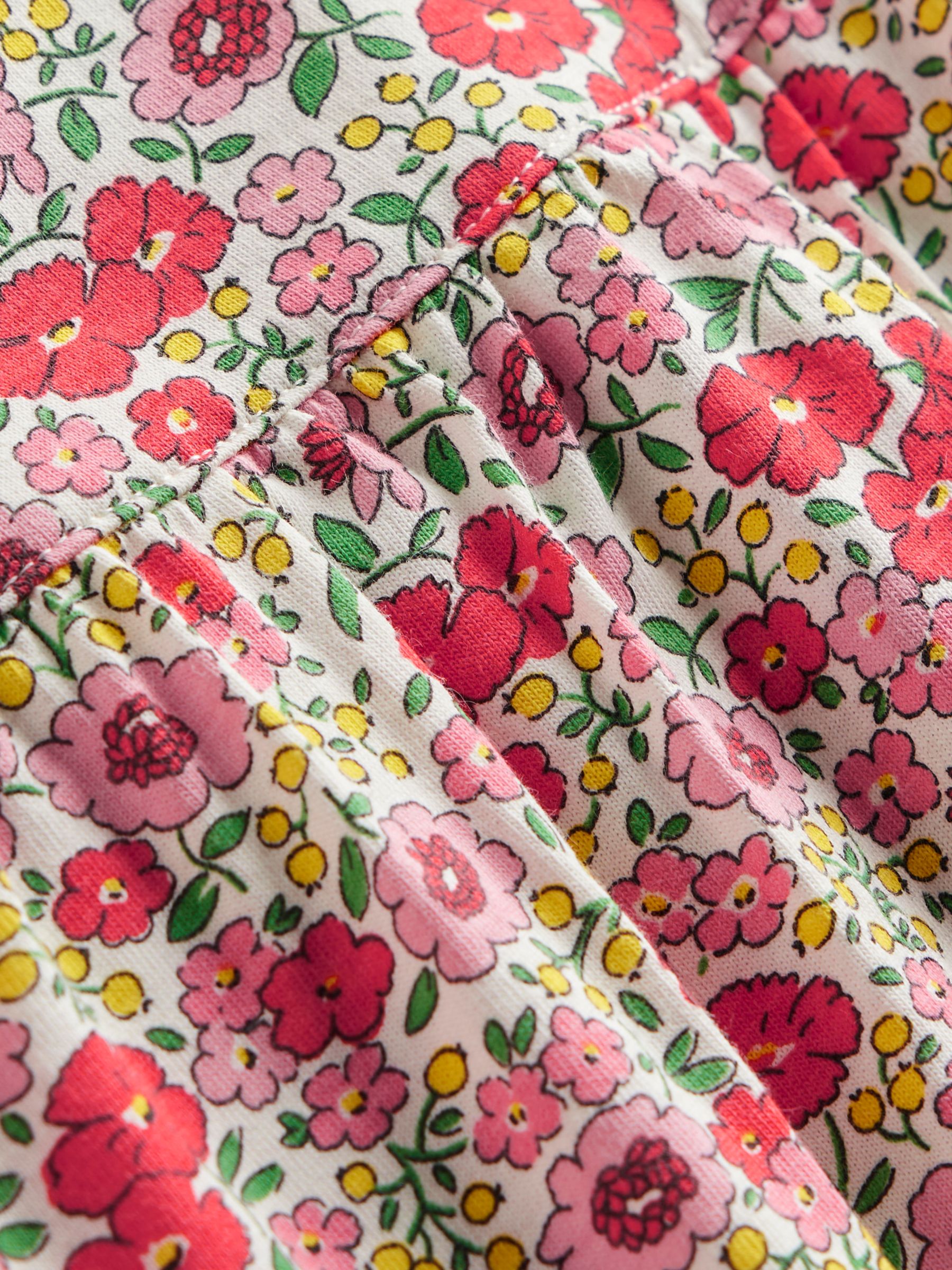 Mini Boden Kids' Floral Print Short Nightie, Pink Flowerbed, 8-9Y