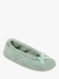 totes Terry Popcorn Ballet Slippers, Mint