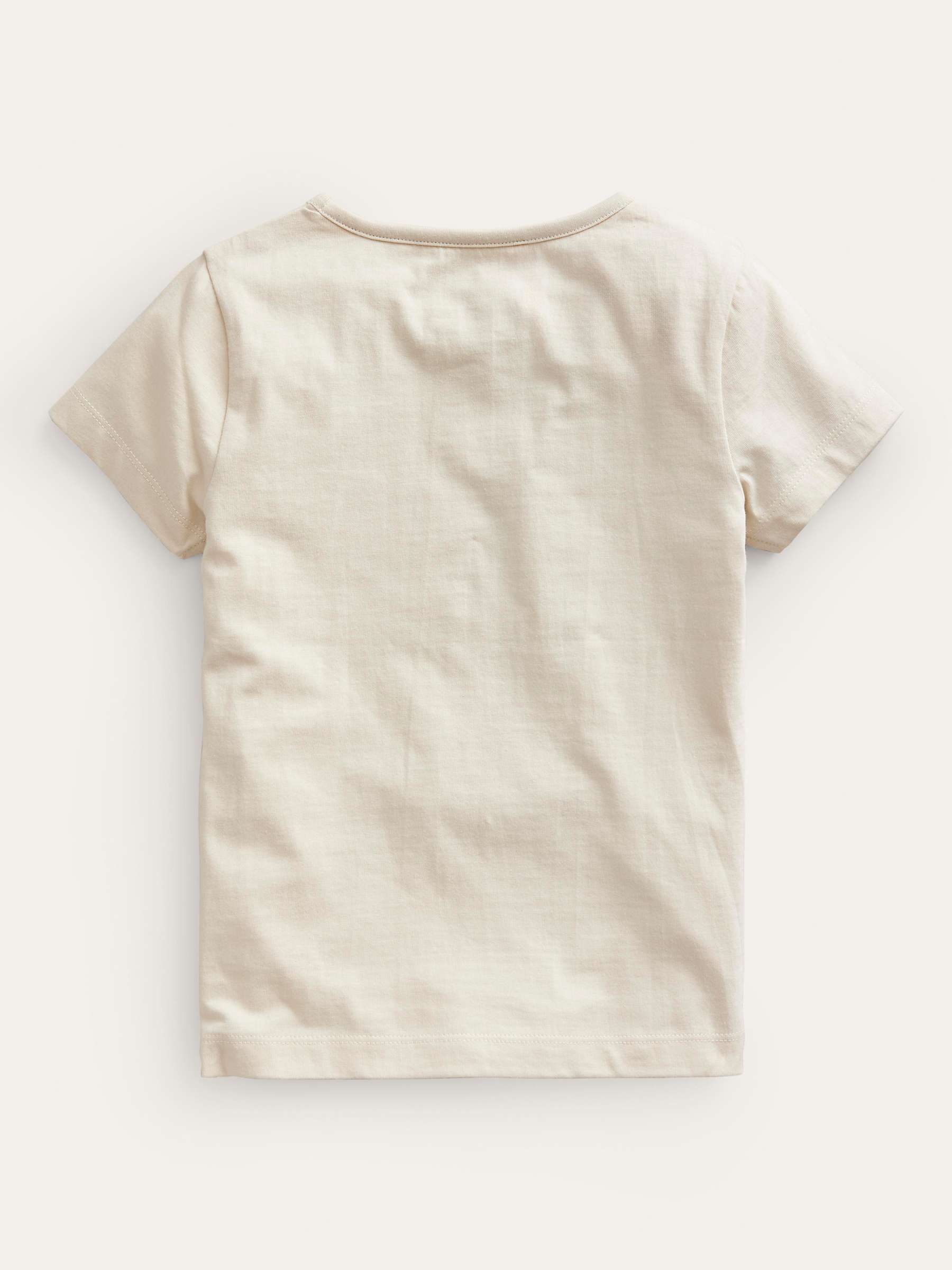 Buy Mini Boden Kids' Superstitch Ice Cream T-Shirt, Vanilla Online at johnlewis.com