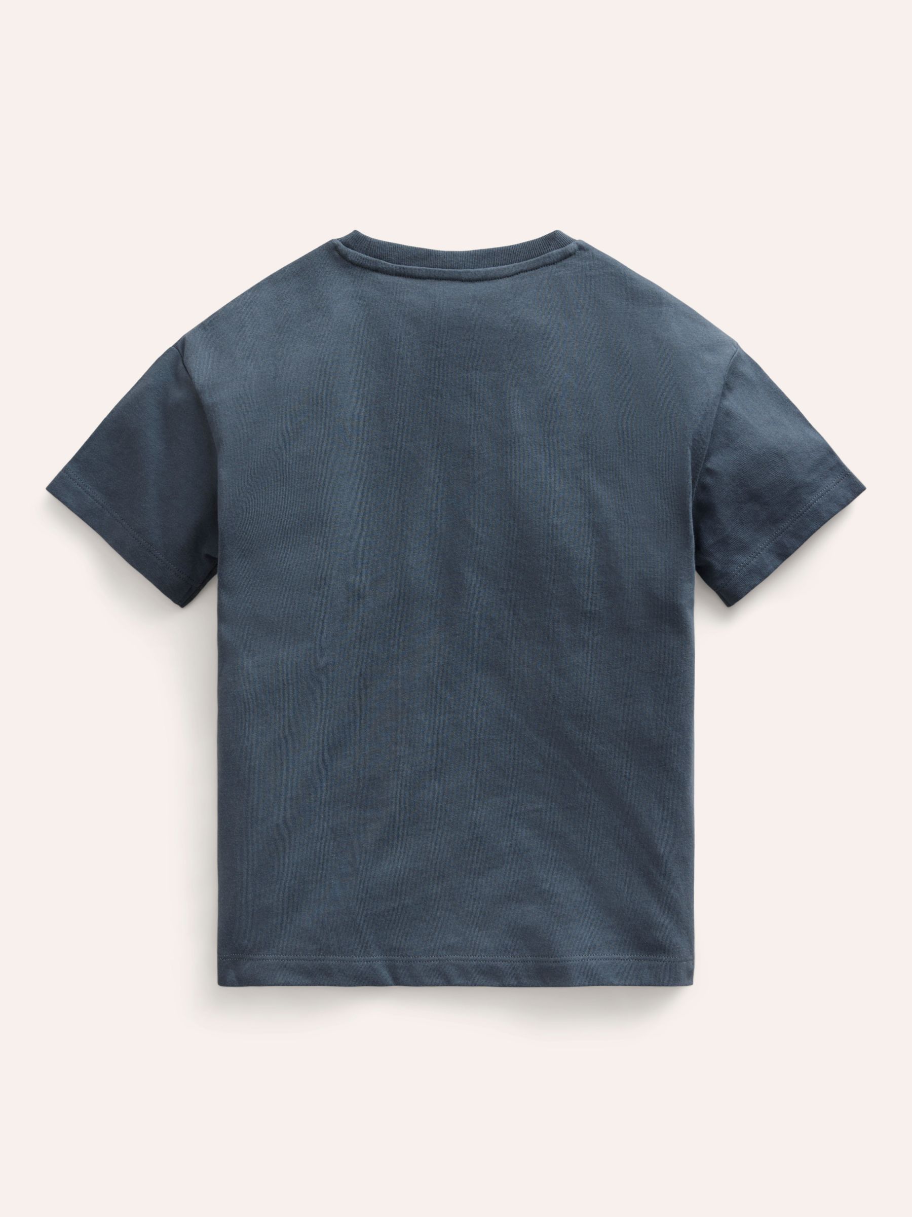 Buy Mini Boden Kids' Joyful Iguanas Textured T-Shirt, Robot Blue Online at johnlewis.com