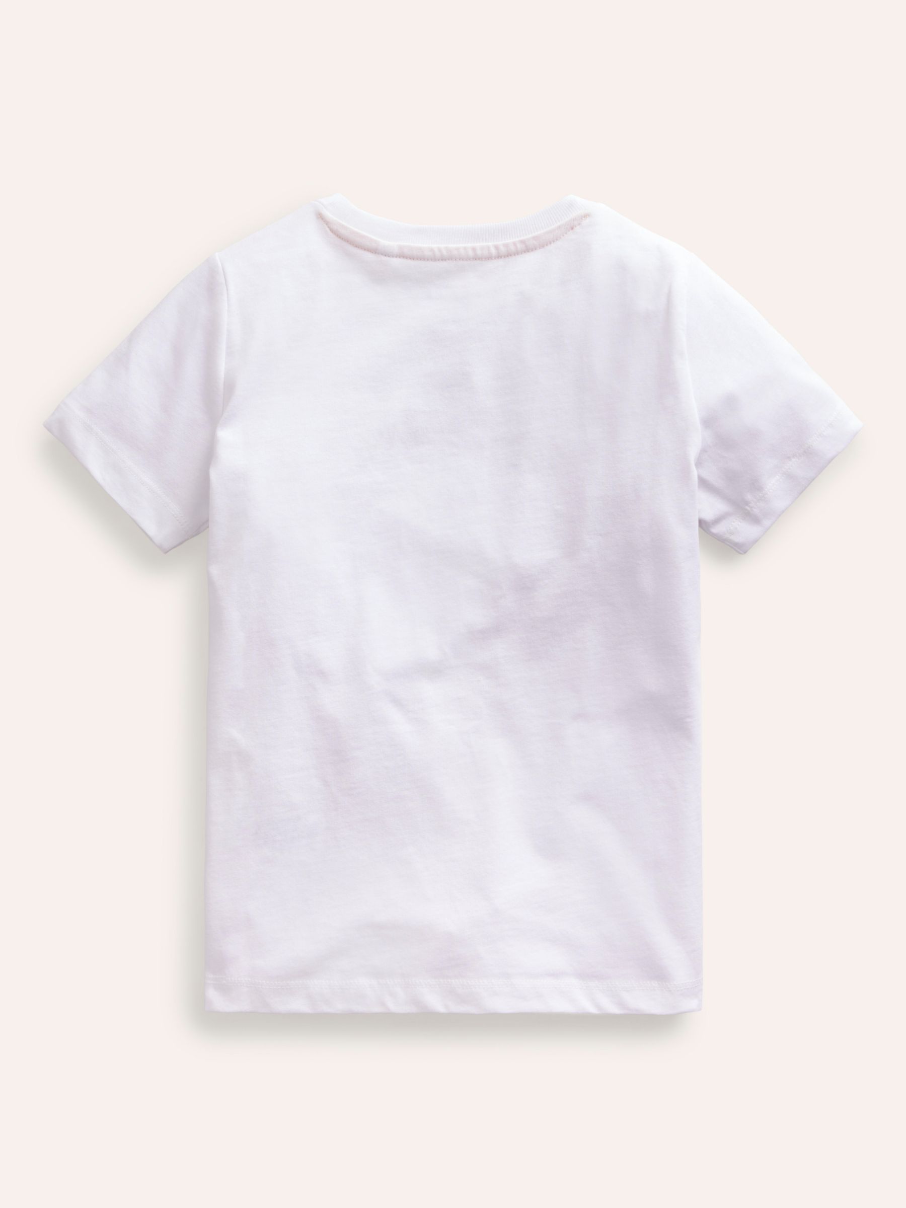 Mini Boden Kids' Ice Cream Print T-Shirt, White/Multi, 2-3Y
