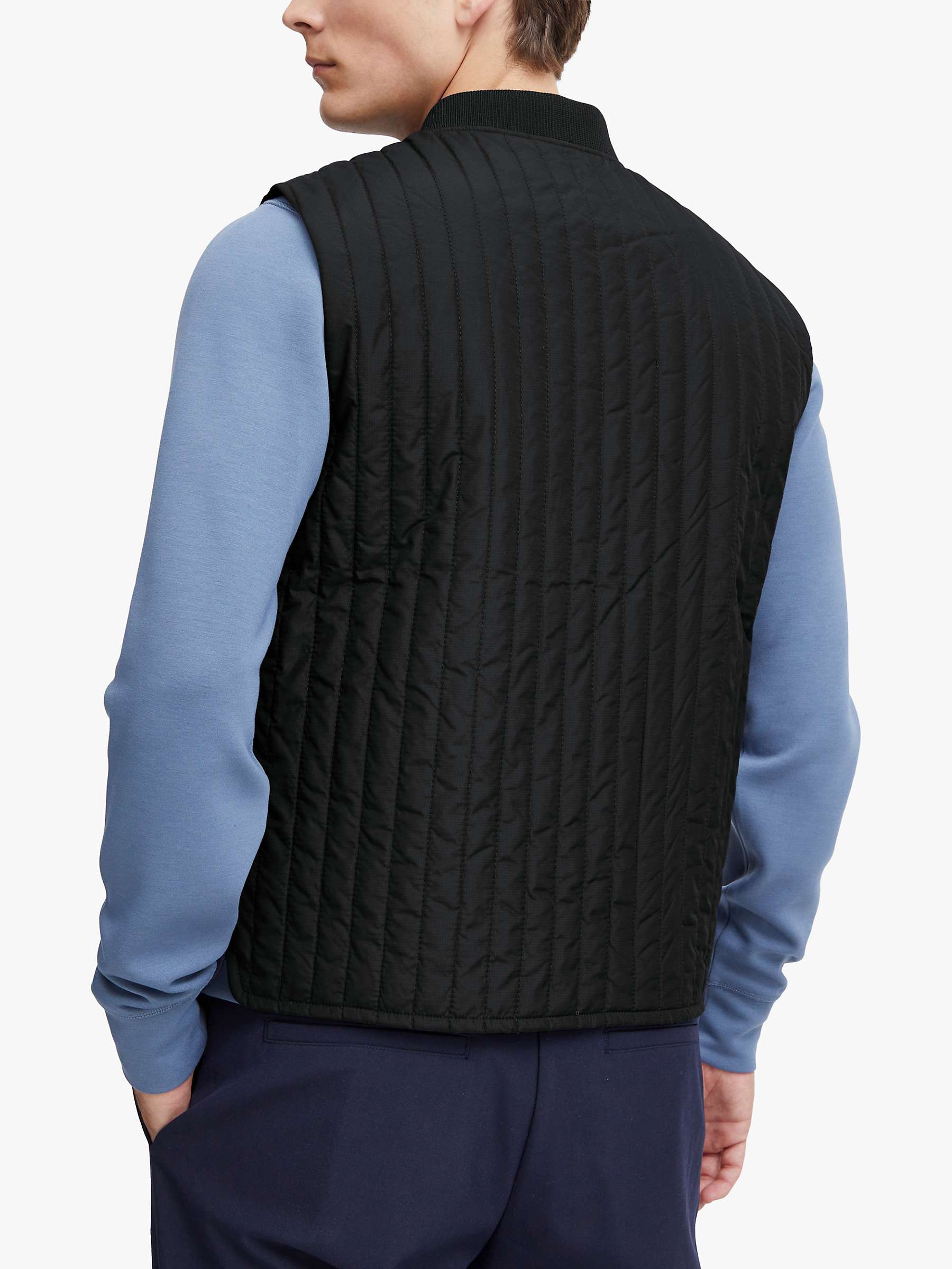 Buy Casual Friday Olav Quilted Gilet, Navy Online at johnlewis.com