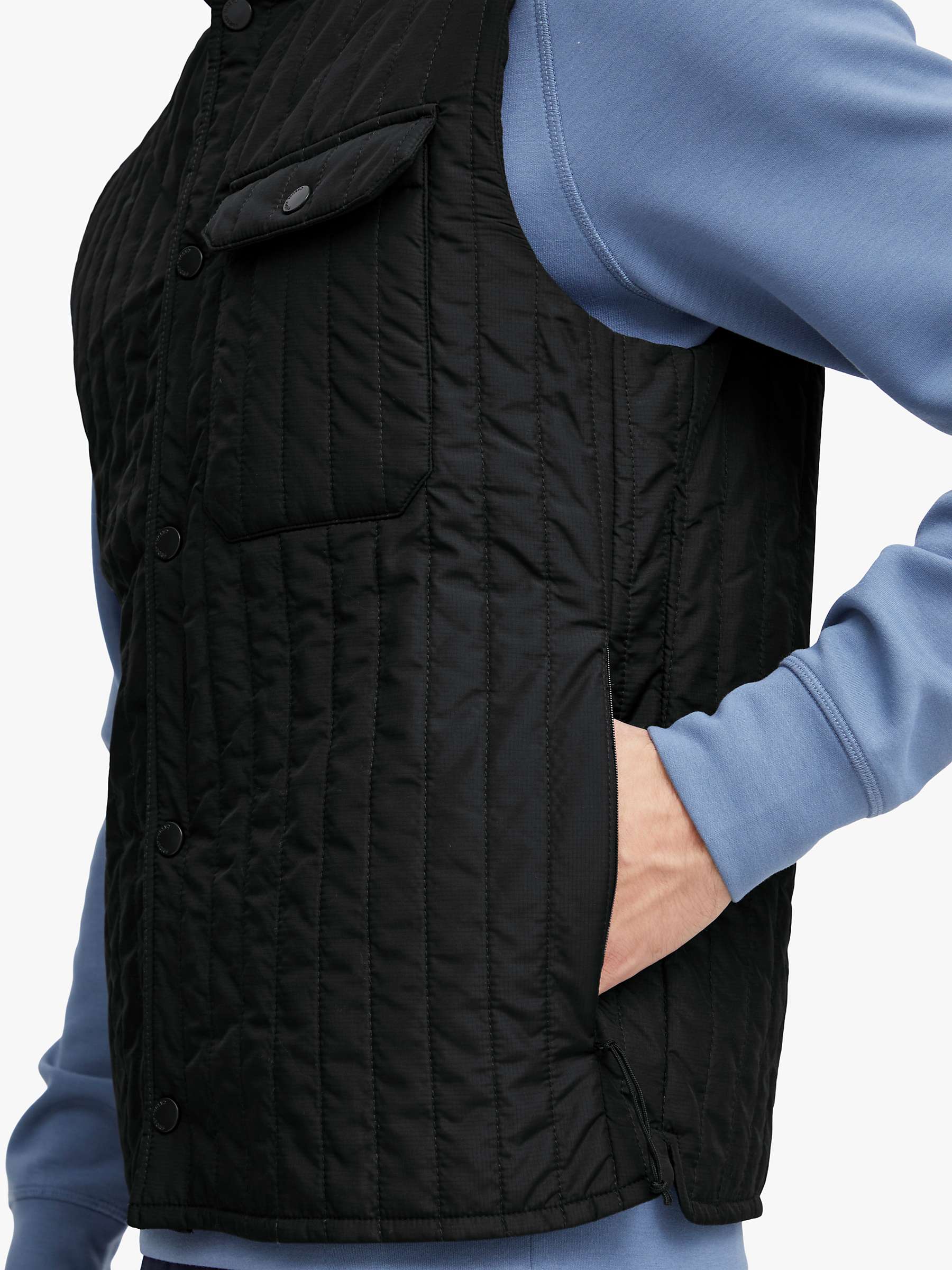Buy Casual Friday Olav Quilted Gilet, Navy Online at johnlewis.com