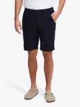 Casual Friday Rand Houndstooth Linen Mix Shorts, Dark Navy