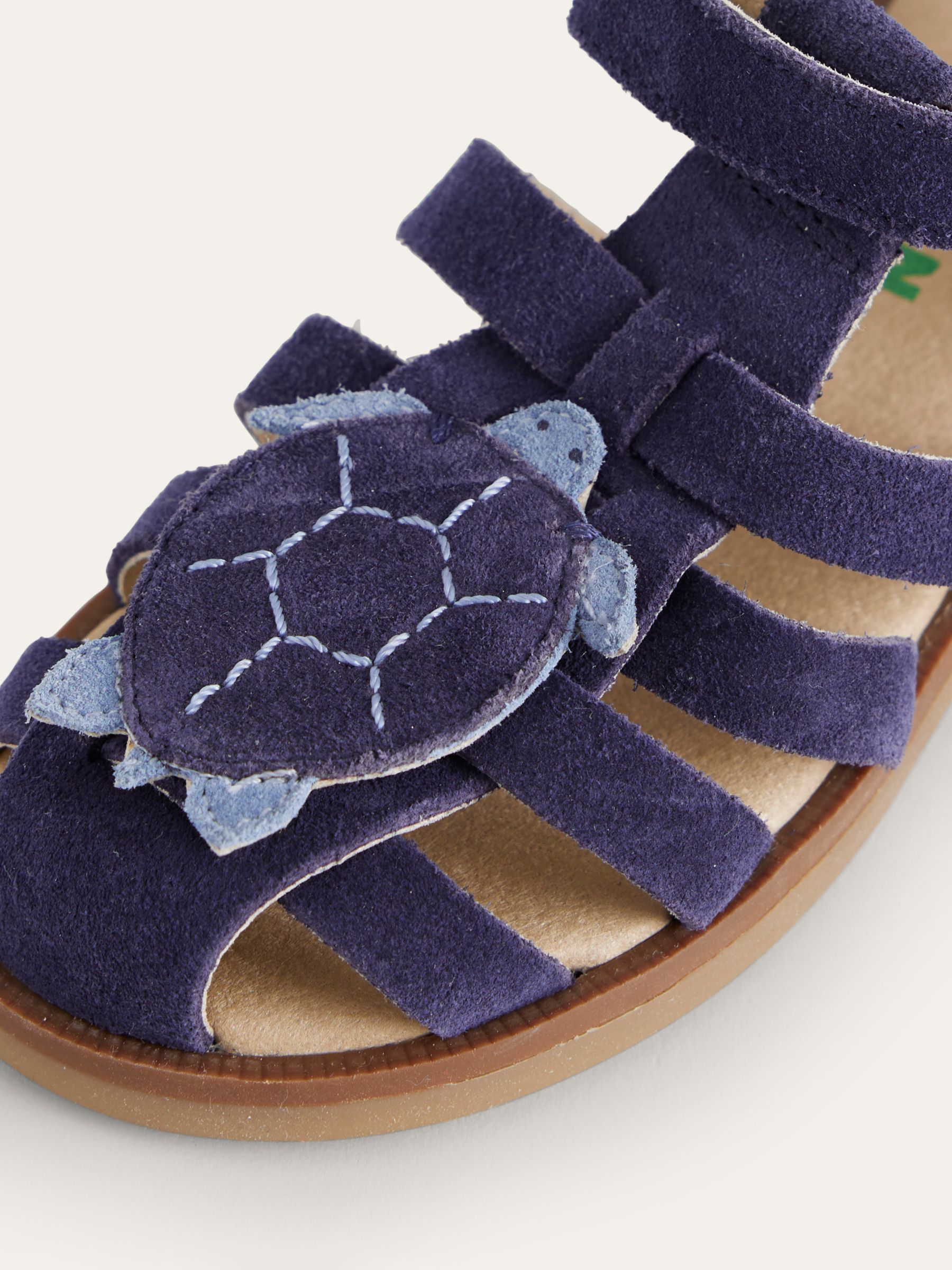 Buy Mini Boden Kids' Fisherman Sandals, College Navy Turtle Online at johnlewis.com