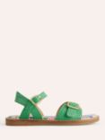 Mini Boden Kids' Leather Sandals, Green