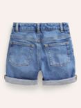 Mini Boden Kids' Denim Shorts, Mid Blue
