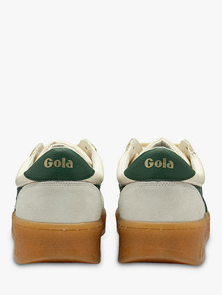 Gola Classics Grandslam Elite Leather Trainers, Off White/Evergreen/Gum