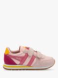 Gola Classics Kids' Daytona Riptape Trainers, Pink/Fluro Pink/Sun