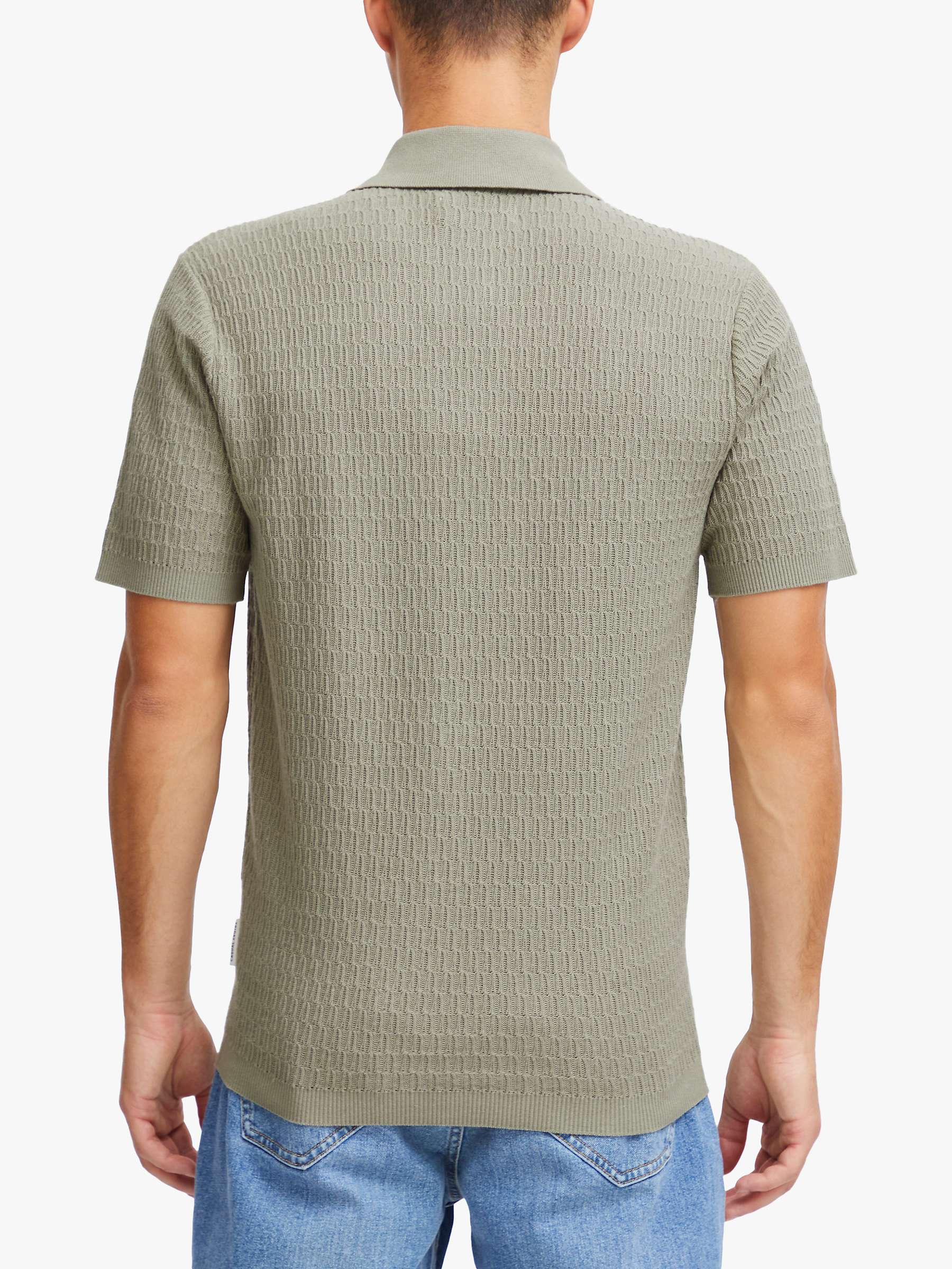 Buy Casual Friday Karl Structured Zip Knit Polo Shirt Online at johnlewis.com