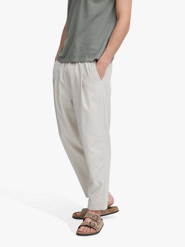 Casual Friday Hakan Drawstring Pleated Trousers, Stone