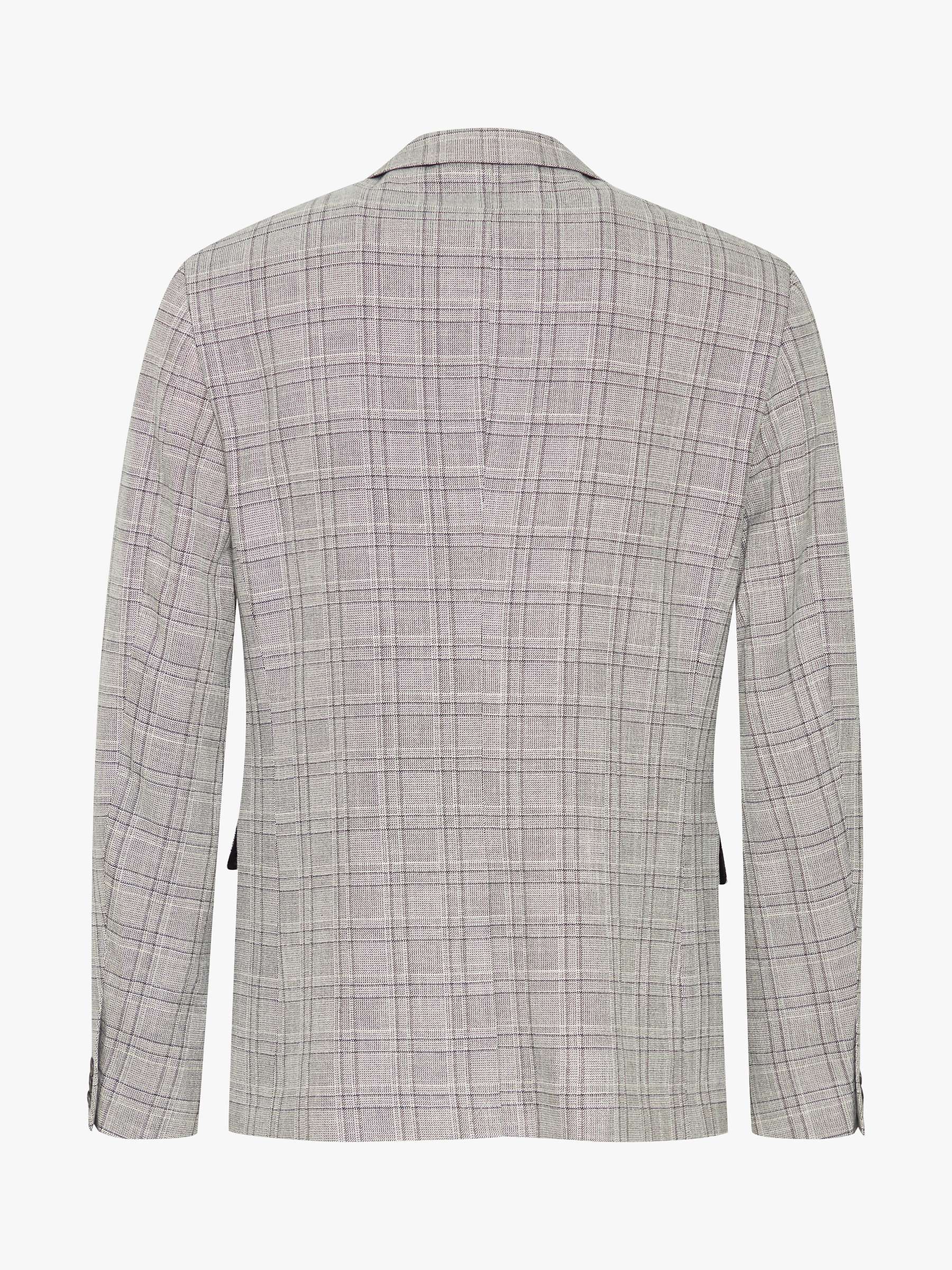 Buy Casual Friday Bille Checked Single Breasted Blazer, Mid Grey Melange Online at johnlewis.com
