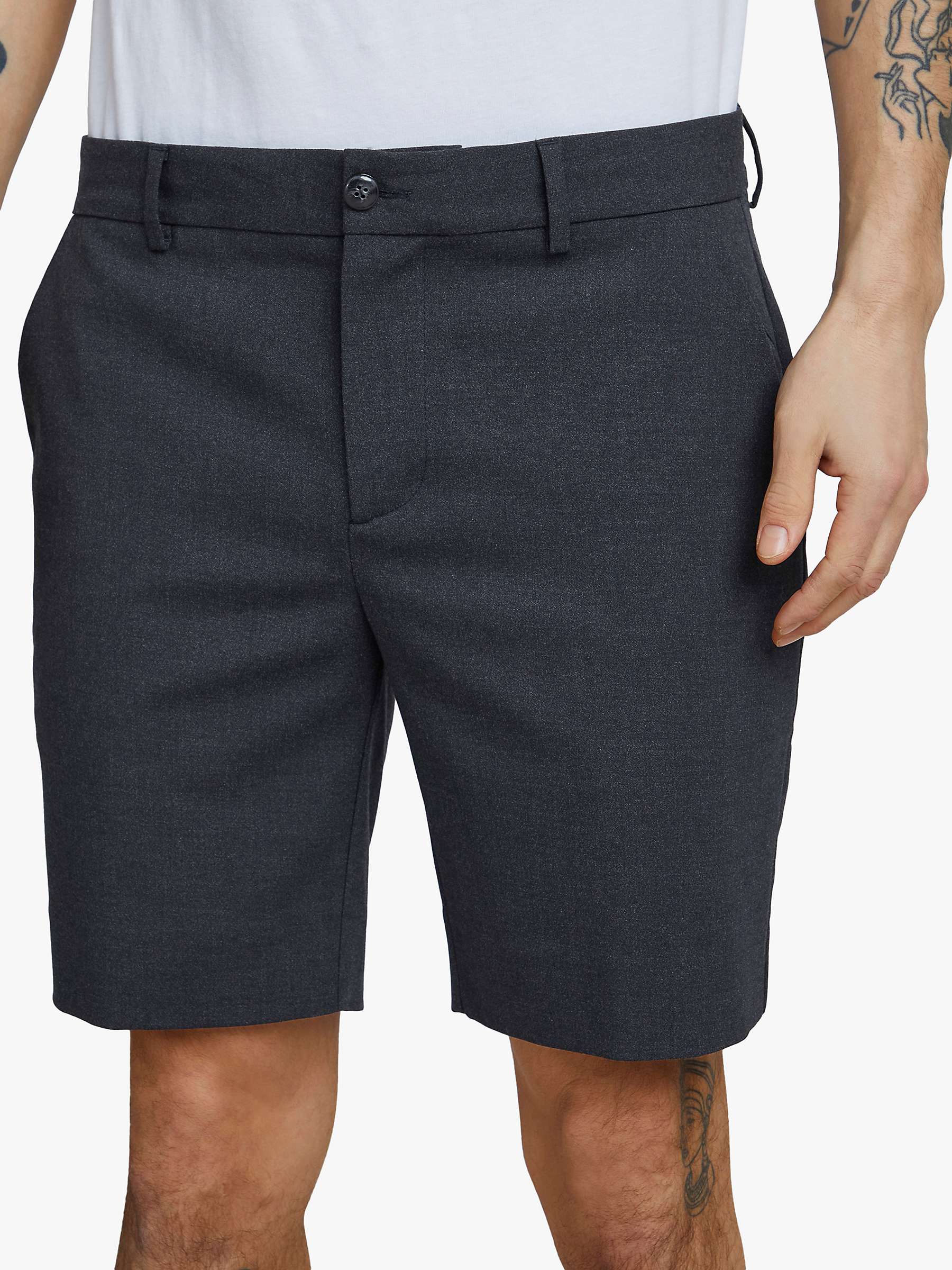 Buy Casual Friday Carsten Tailored Shorts, Dark Grey Online at johnlewis.com