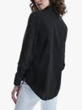 James Lakeland Sheer Ruffle Shirt, Black