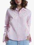 James Lakeland Cotton Blend Pearl Detail Shirt