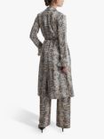 James Lakeland Python Print Wrap Shirt Midi Dress, Beige/Brown