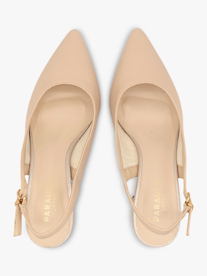 Buy Paradox London Isadora Mid Block Heel Sling Back Court Shoes Online at johnlewis.com