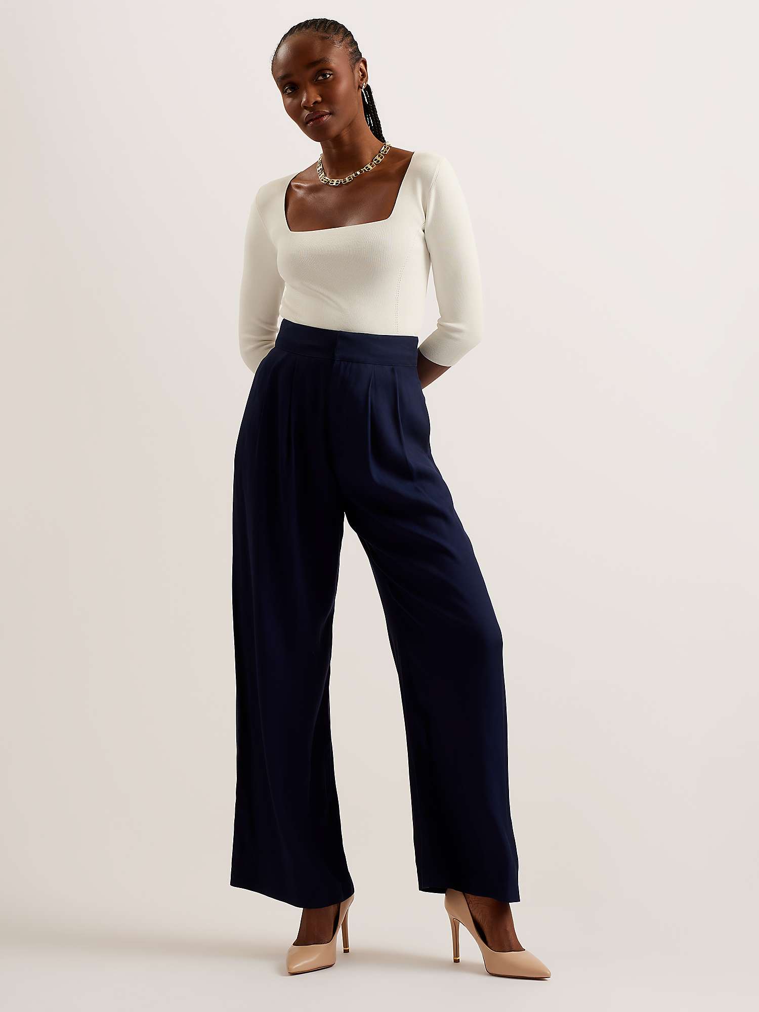 Buy Ted Baker Krissi Wide Leg Trousers Online at johnlewis.com