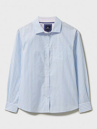 Crew Clothing Relaxed Fit Stripe Shirt, Blue/Multi