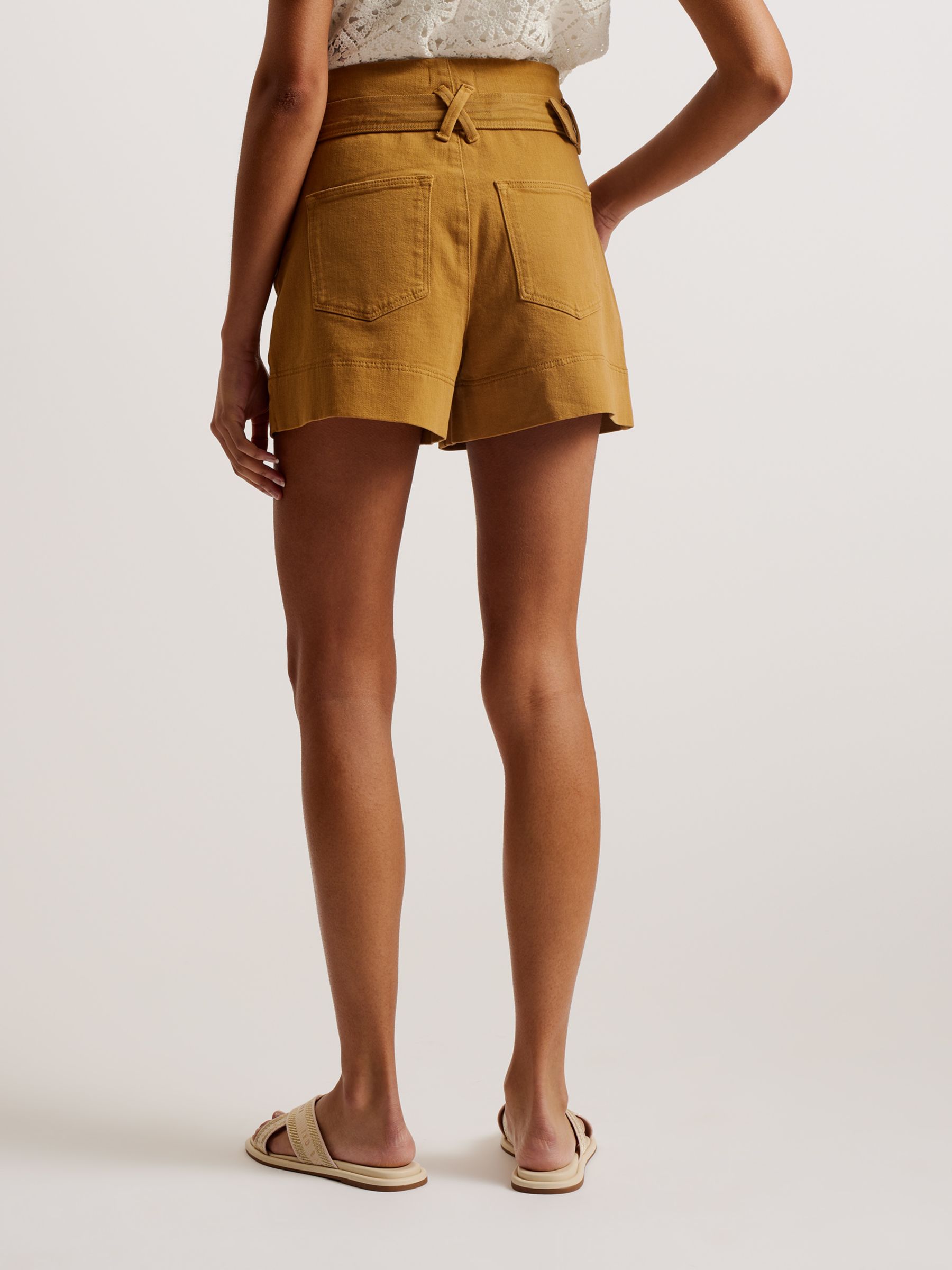 Buy Ted Baker Selda Self-Tie Belt High Waist Shorts Online at johnlewis.com