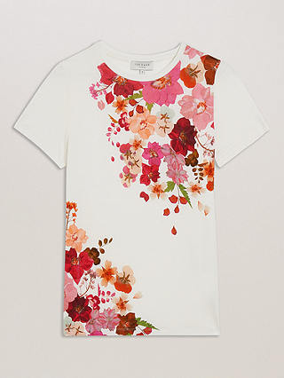 Ted Baker Bellary Floral Fitted T-Shirt, Pink