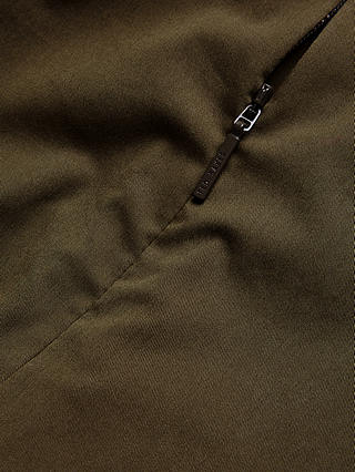 Ted Baker Burdur Stitch Detail Puff Sleeve Top, Khaki
