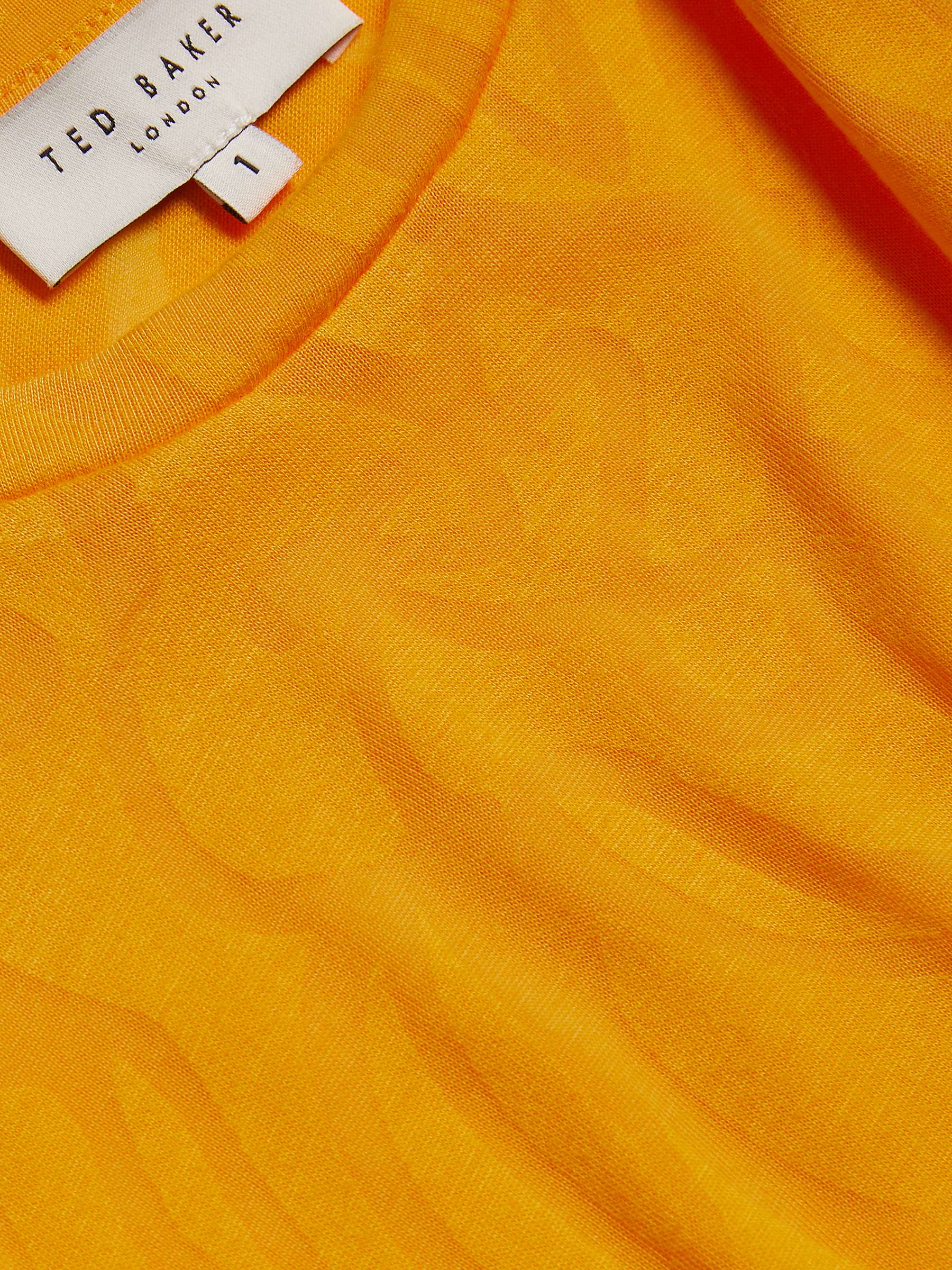 Buy Ted Baker Iilaa Frill Sleeve Top, Orange Online at johnlewis.com