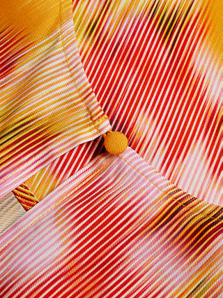 Ted Baker Hitaku Abstract Print Top, Orange/Multi