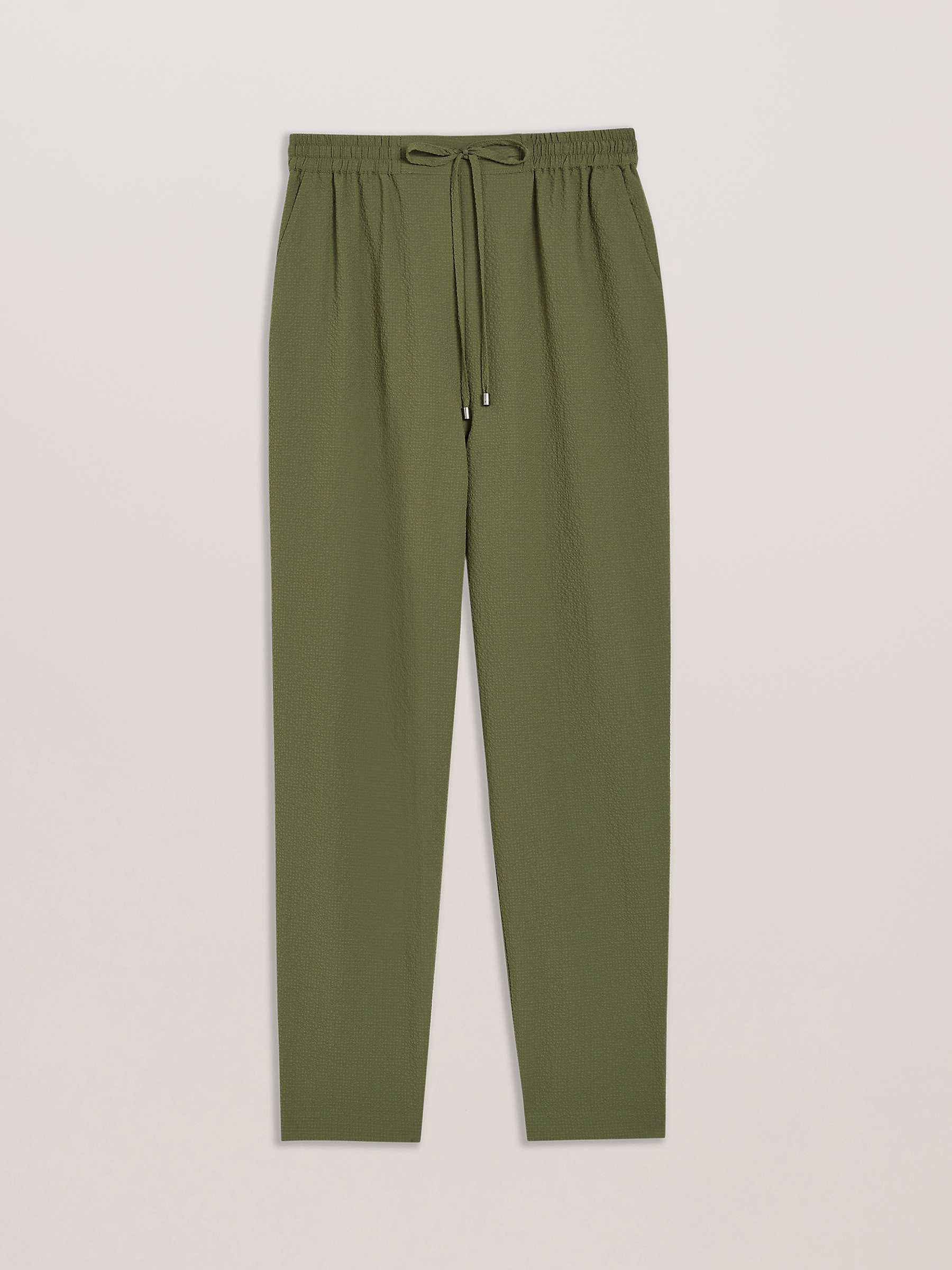 Buy Ted Baker Morasco Ankle Grazer Trousers, Green Khaki Online at johnlewis.com