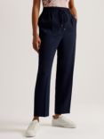 Ted Baker Laurai Slim Cut Ankle Length Jogger Trousers, Navy